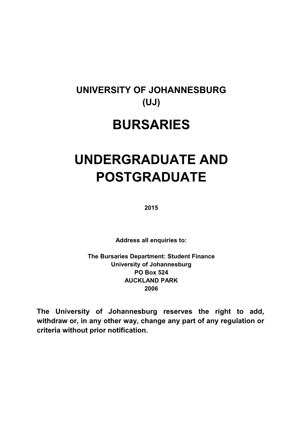 University of Johannesburg