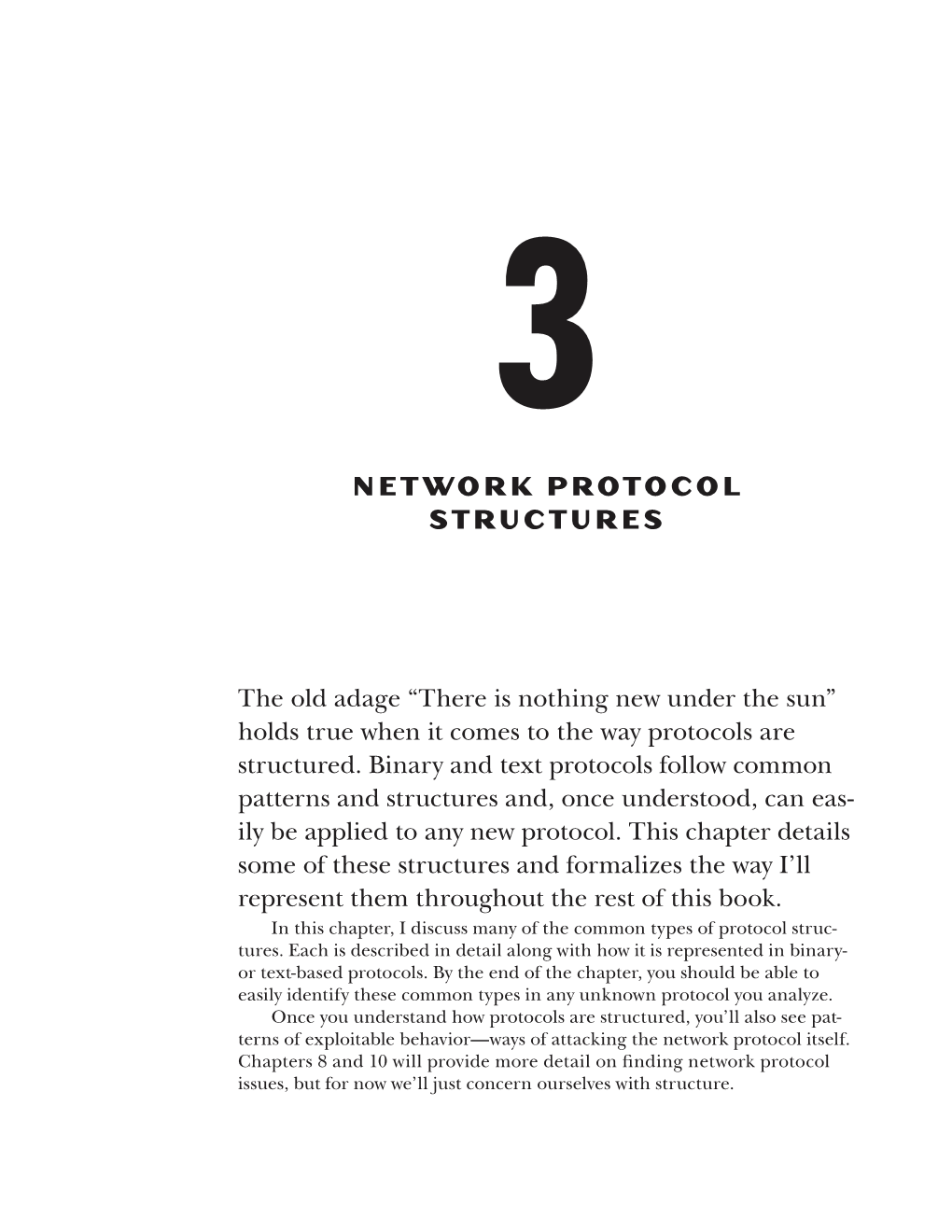 Network Protocol Structures