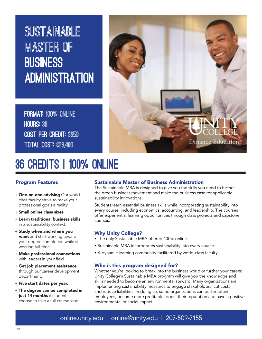 Sustainable MASTER of Business Administration