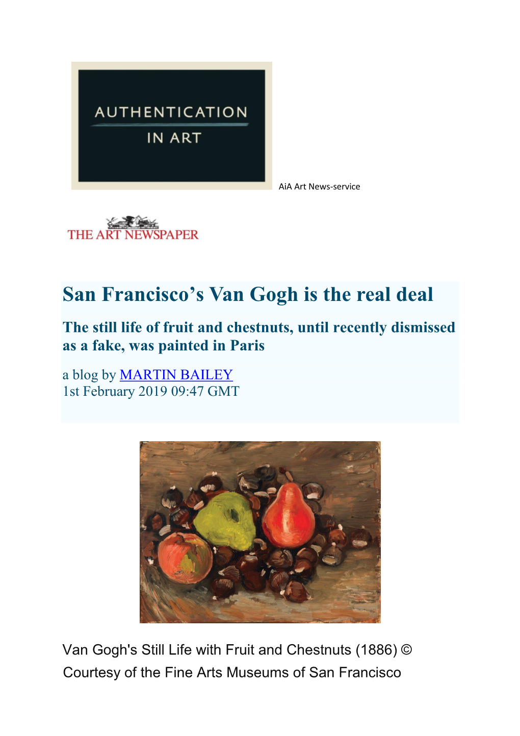 San Francisco's Van Gogh Is the Real Deal