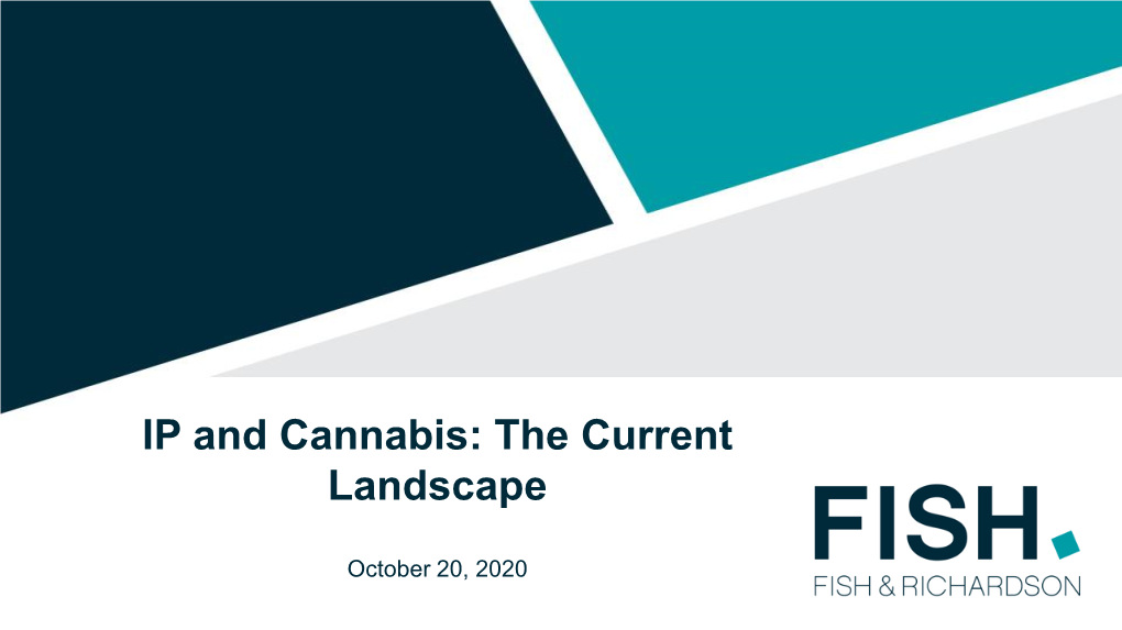 IP and Cannabis: the Current Landscape