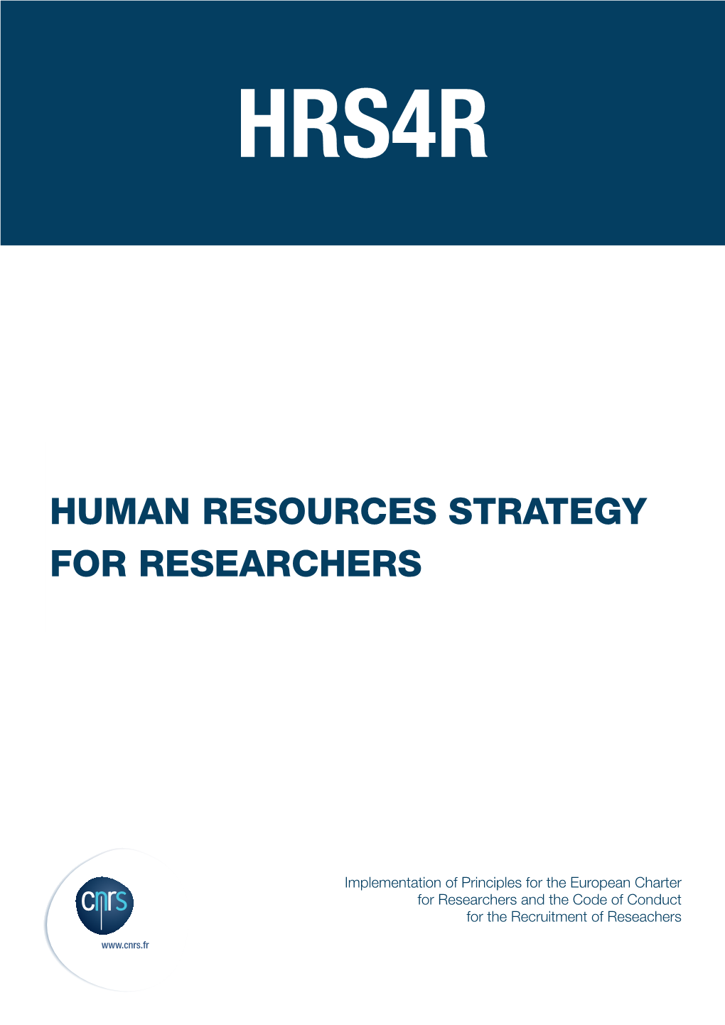 Human Resources Strategy for Researchers