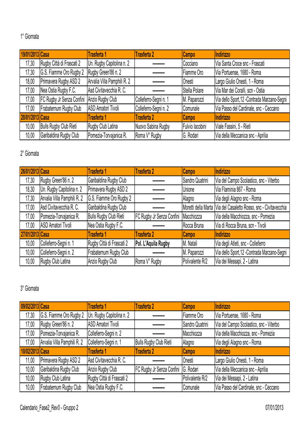 Calendario Fase2 Rev 0