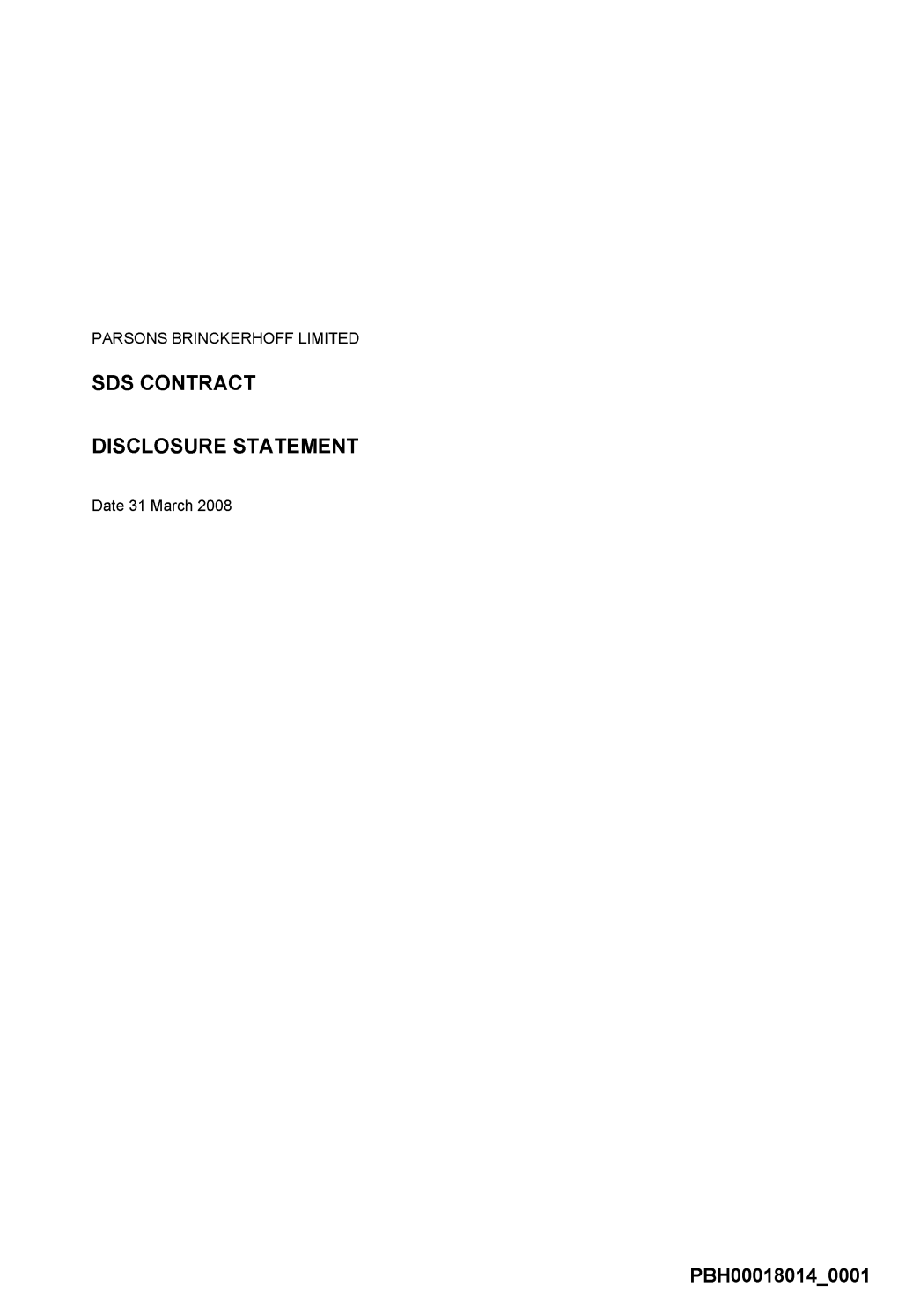PBH00018014 0001 Table of Contents