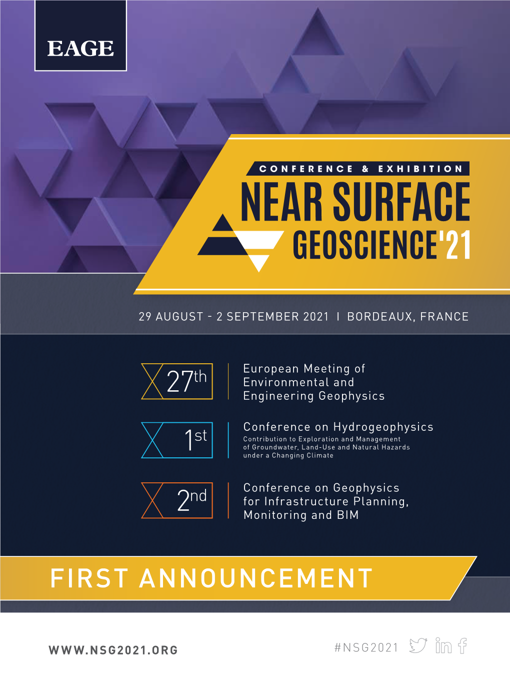 The Near Surface Geoscience Conference & Exhibition 2021