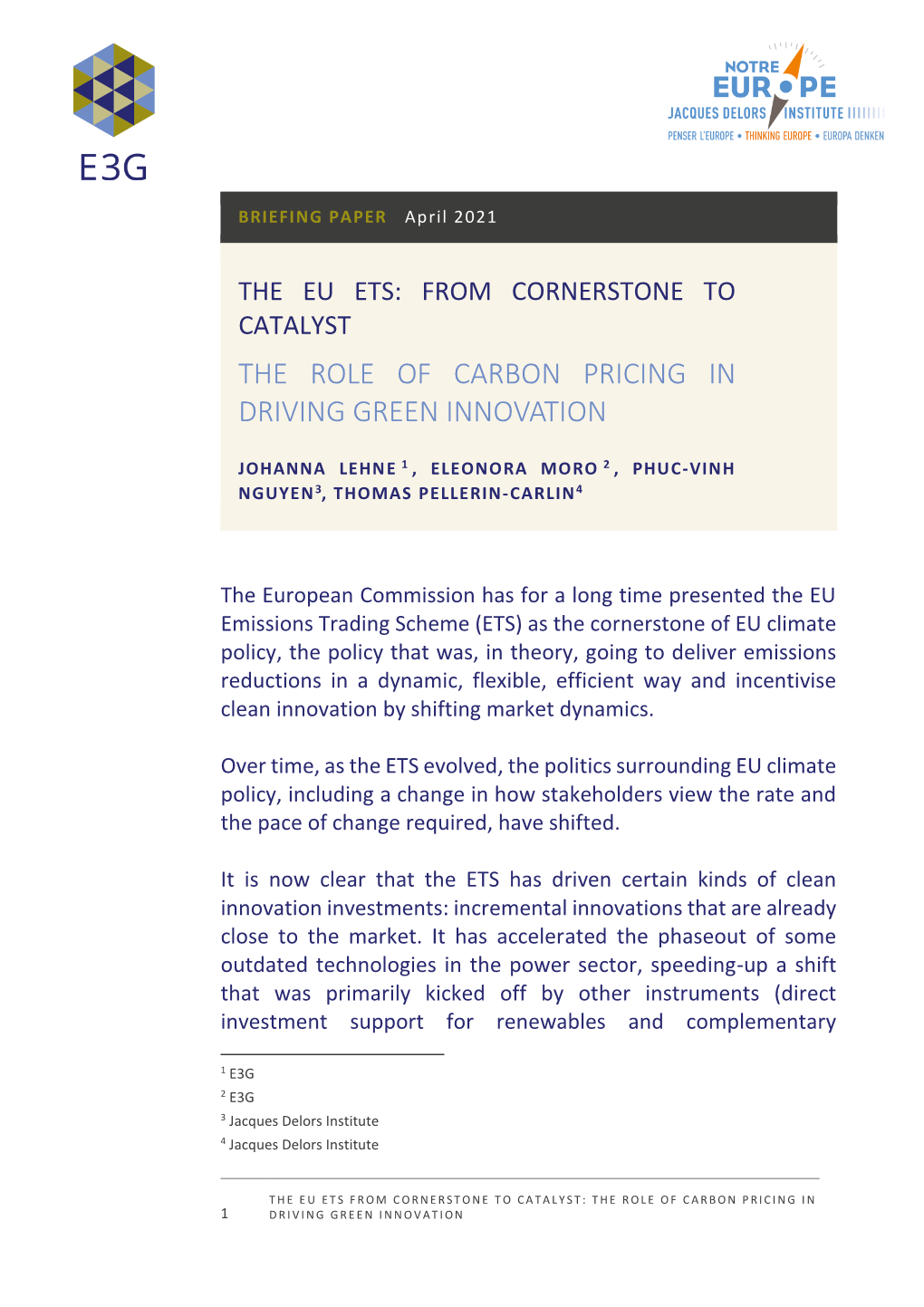 The Role of Carbon Pricing in Driving Green Innovation