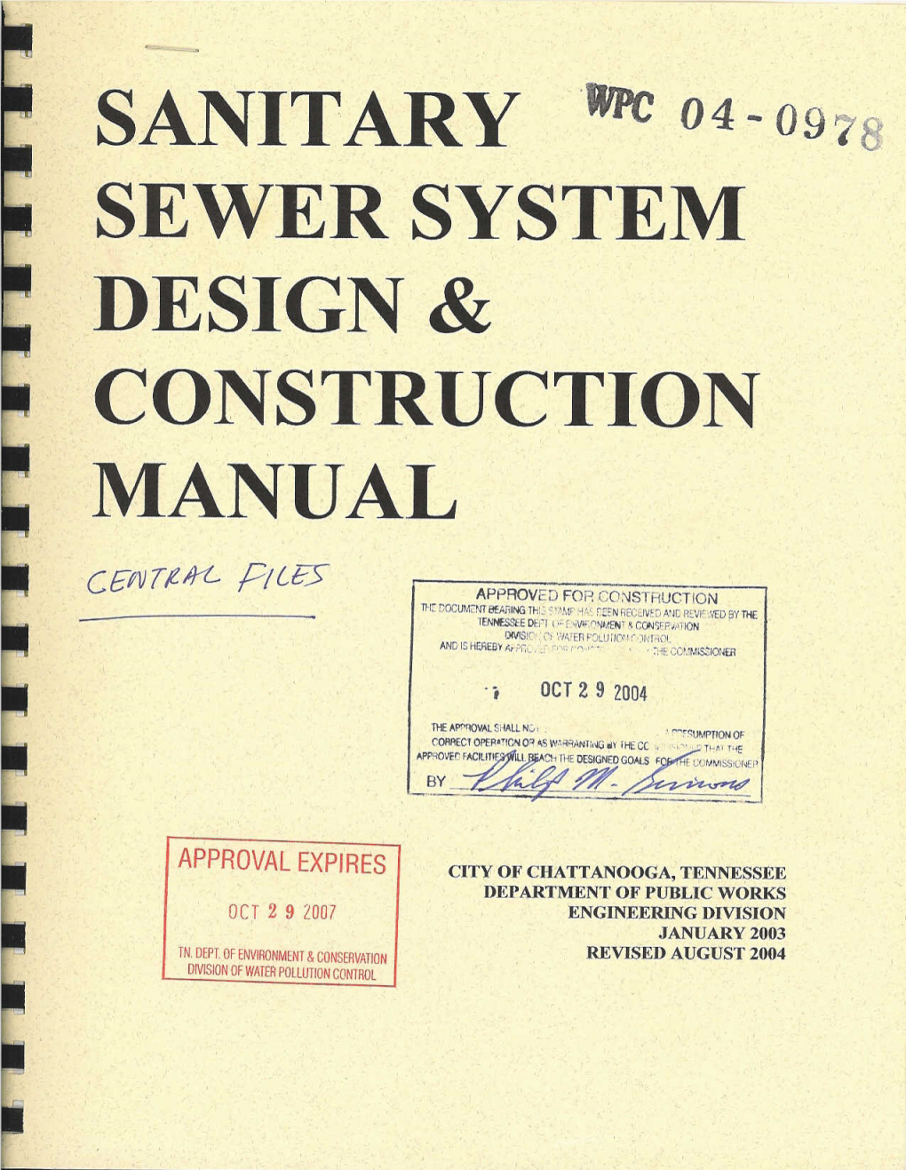 Sanitary Sewer System Design & Construction