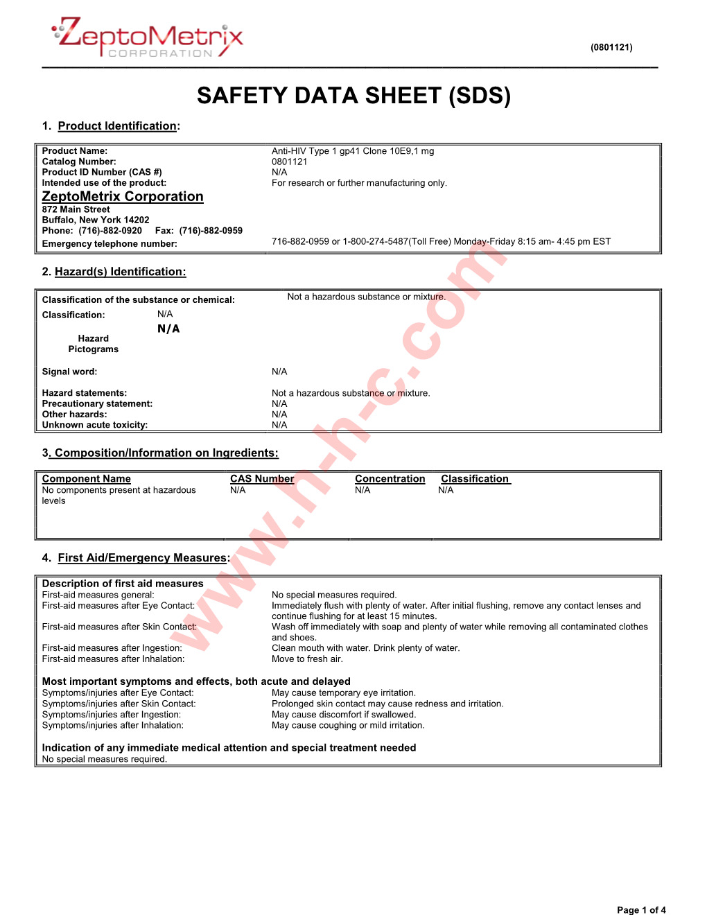 Material Safety Data Sheet.Pdf