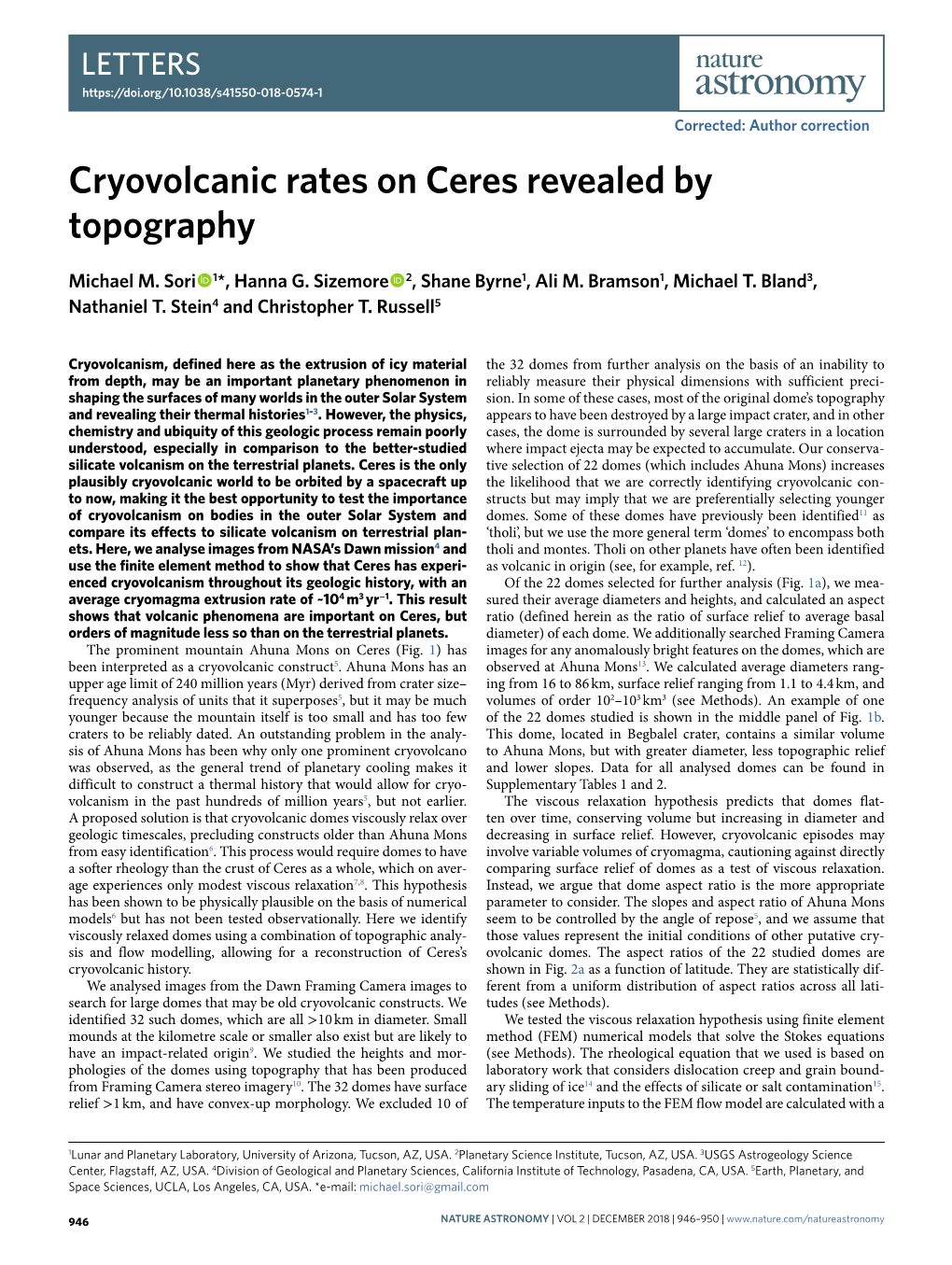 Cryovolcanic Rates on Ceres Revealed by Topography