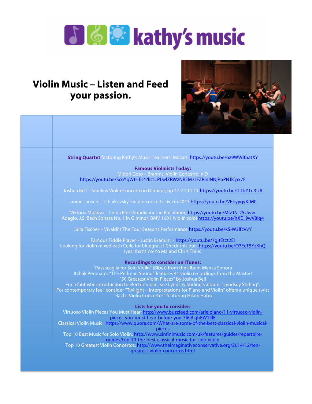 Violin Music – Listen and Feed Your Passion