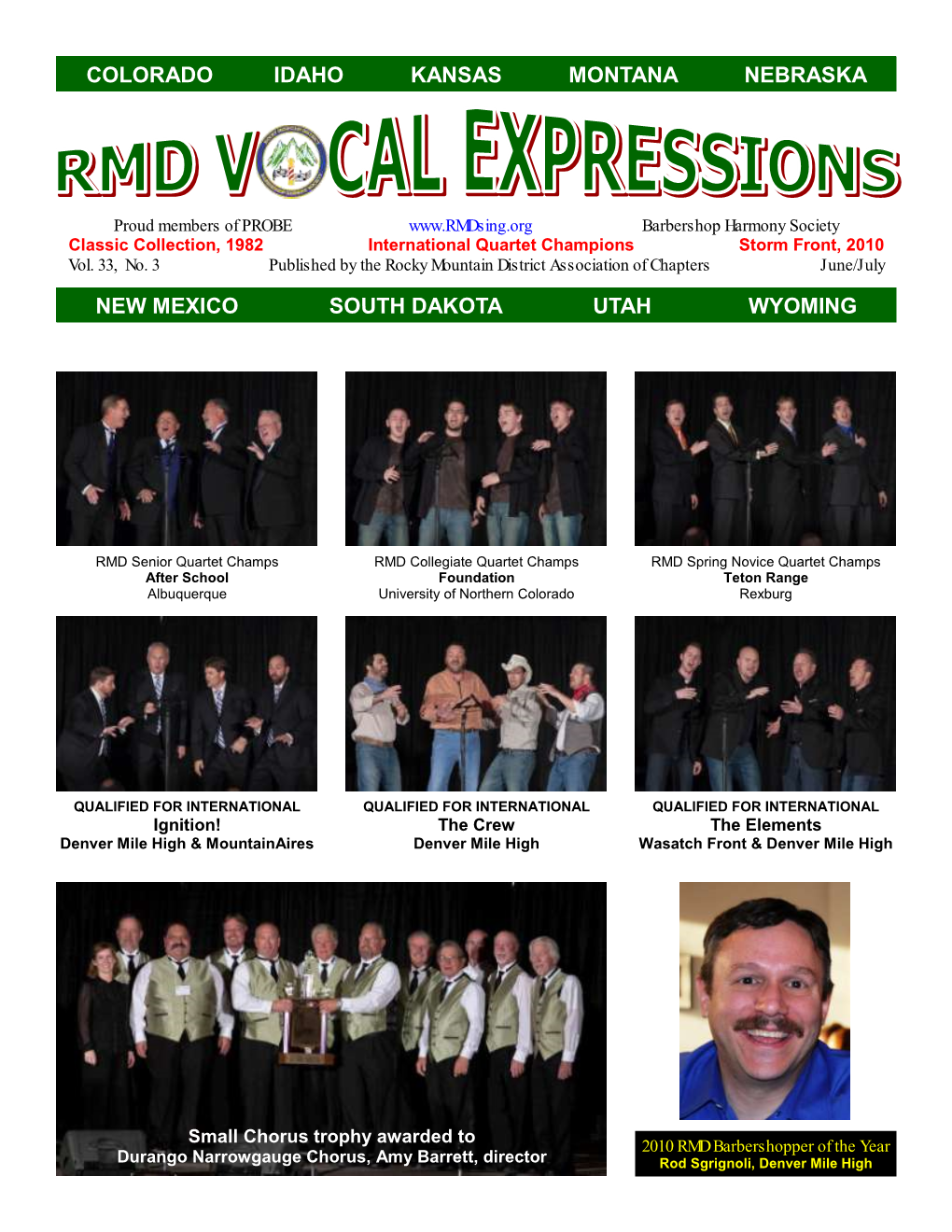 Rmd Vocal Expressions Page 3 June/July 2011
