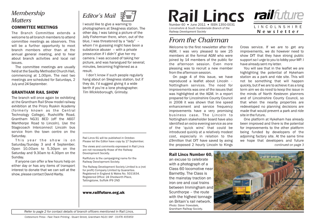 Rail Lincs 60