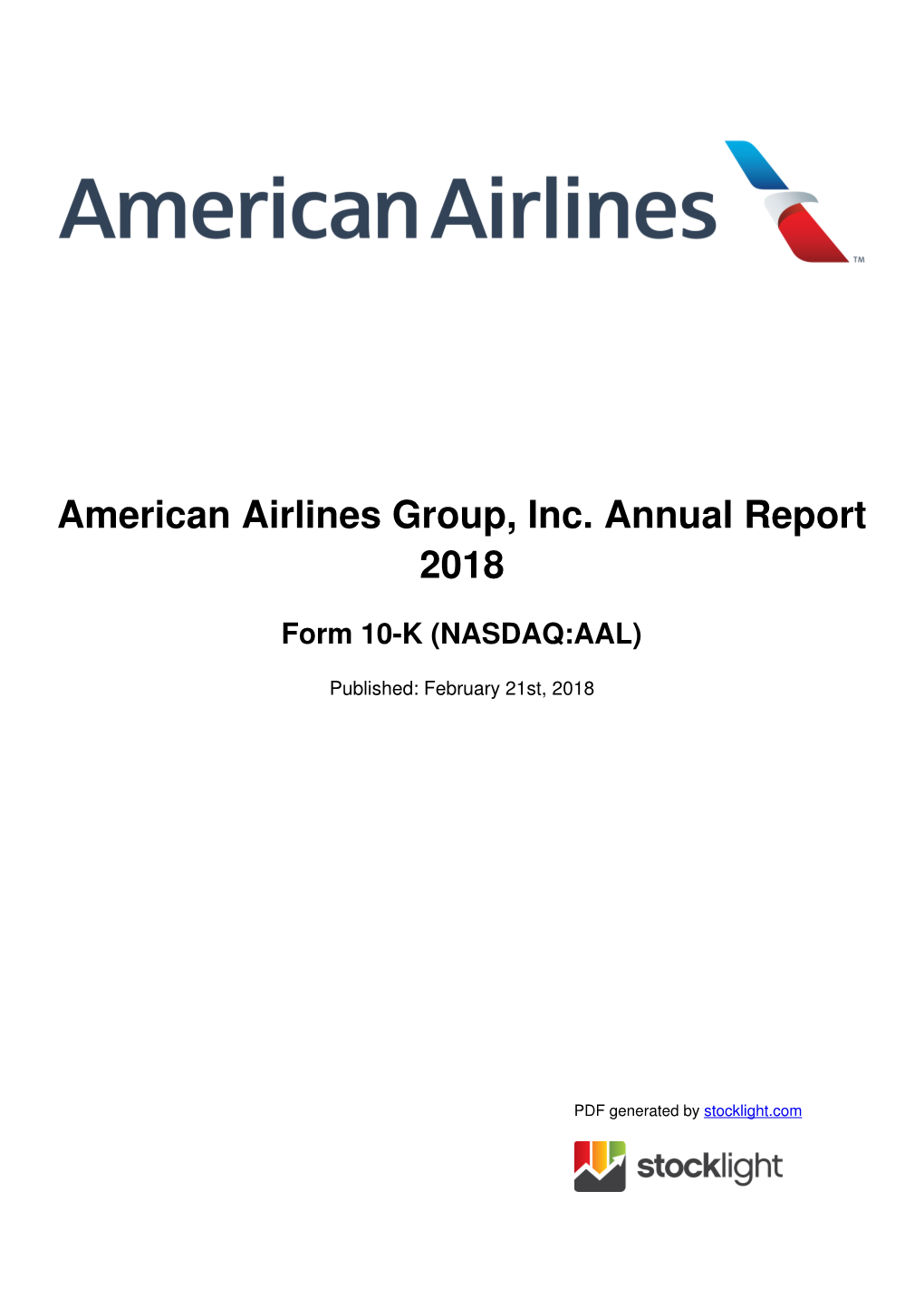 American Airlines Group, Inc