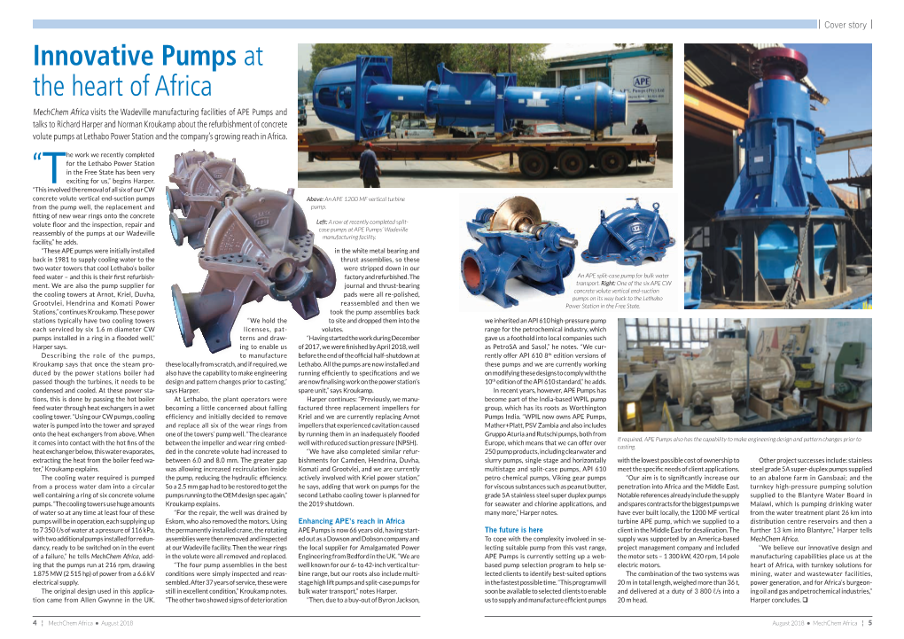 Innovative Pumps at the Heart of Africa