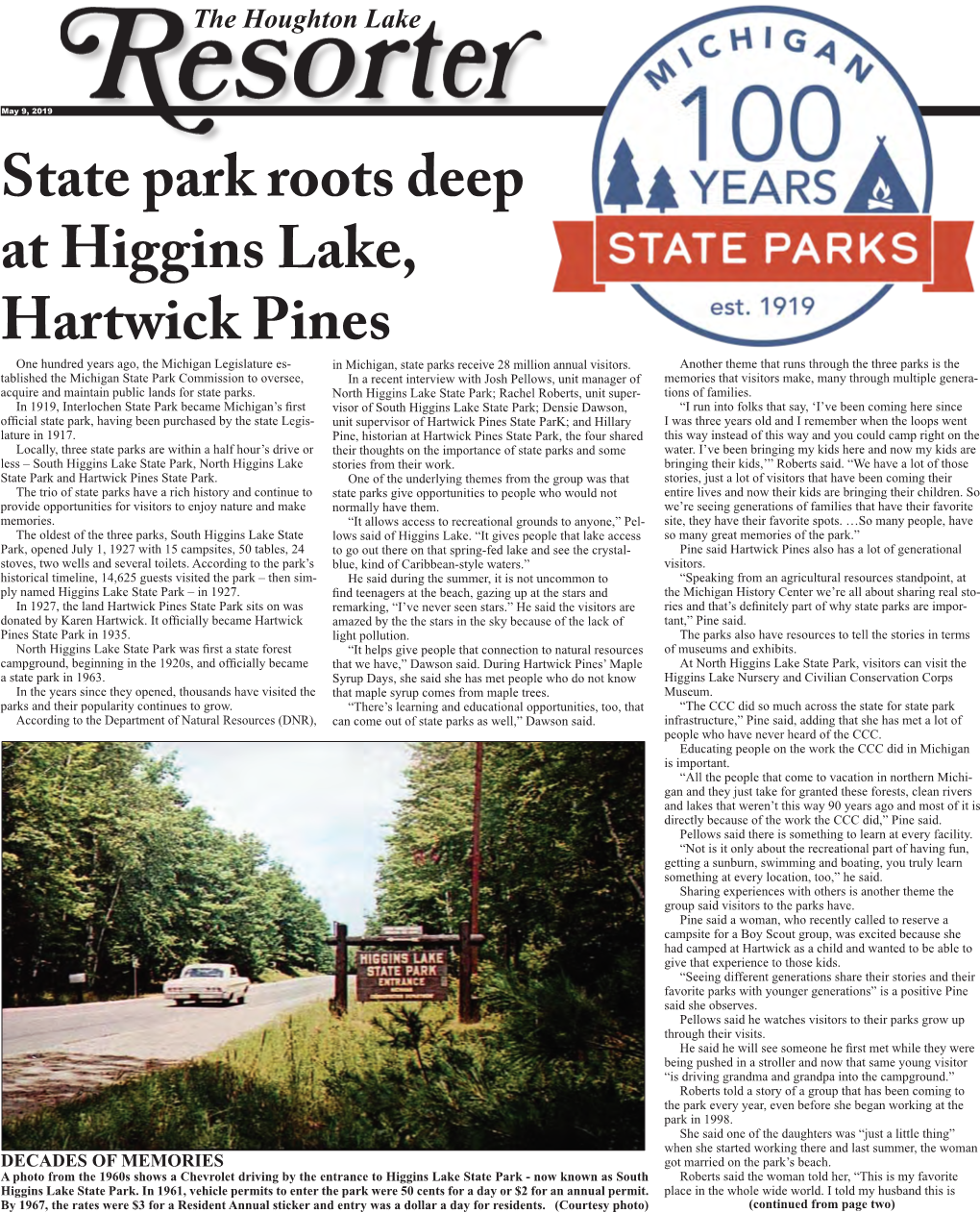 State Park Roots Deep at Higgins Lake, Hartwick Pines