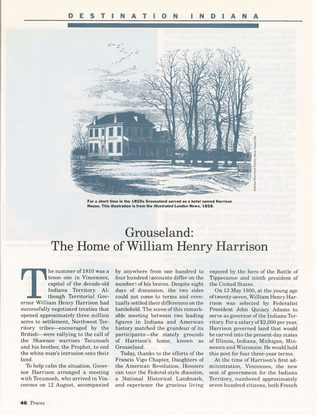 Grouseland: the Home of William Henry Harrison