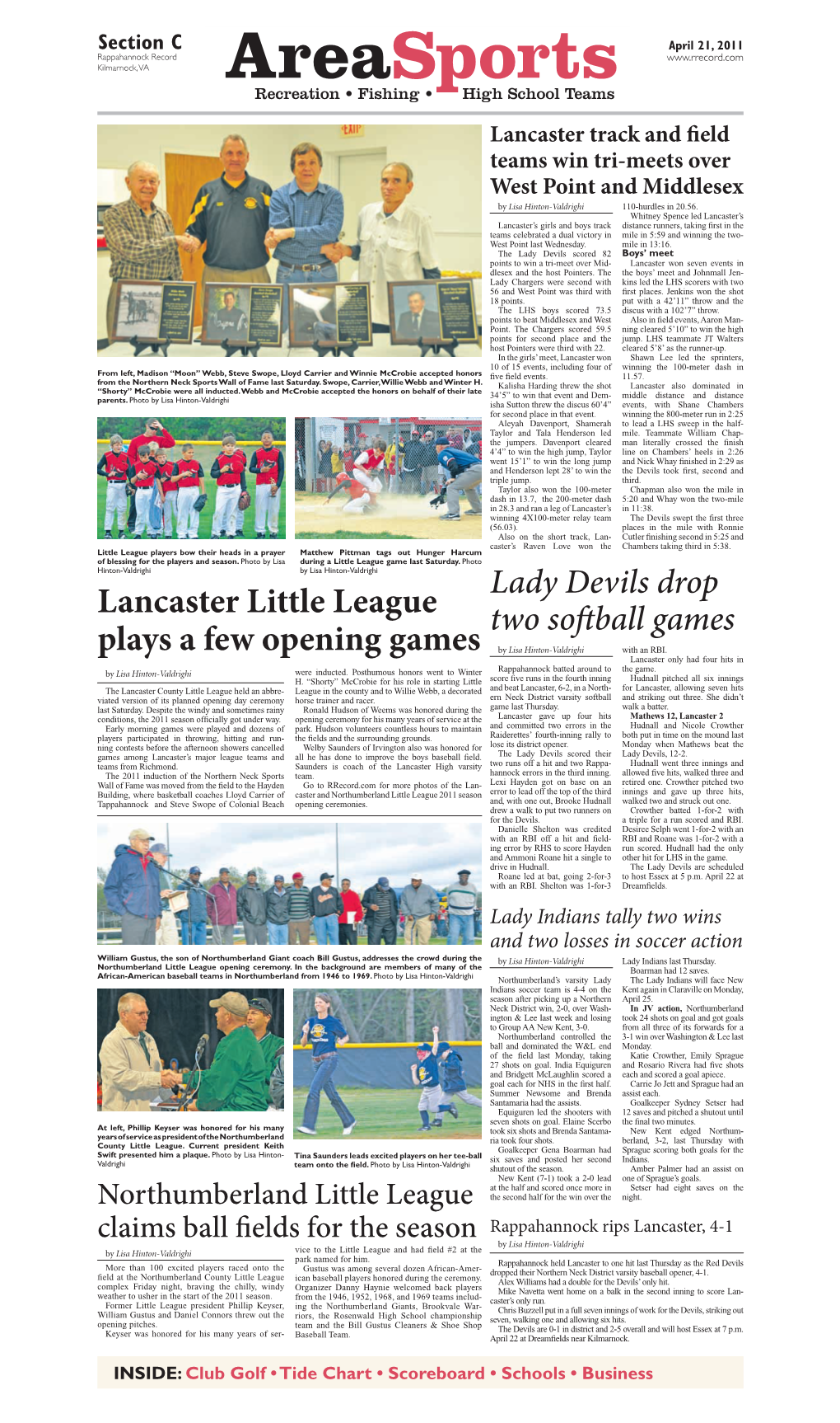 Lancaster Little League Plays a Few Opening Games