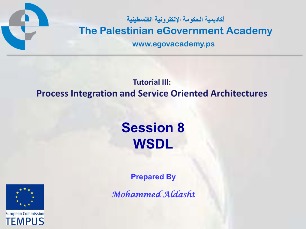 Session 8 WSDL