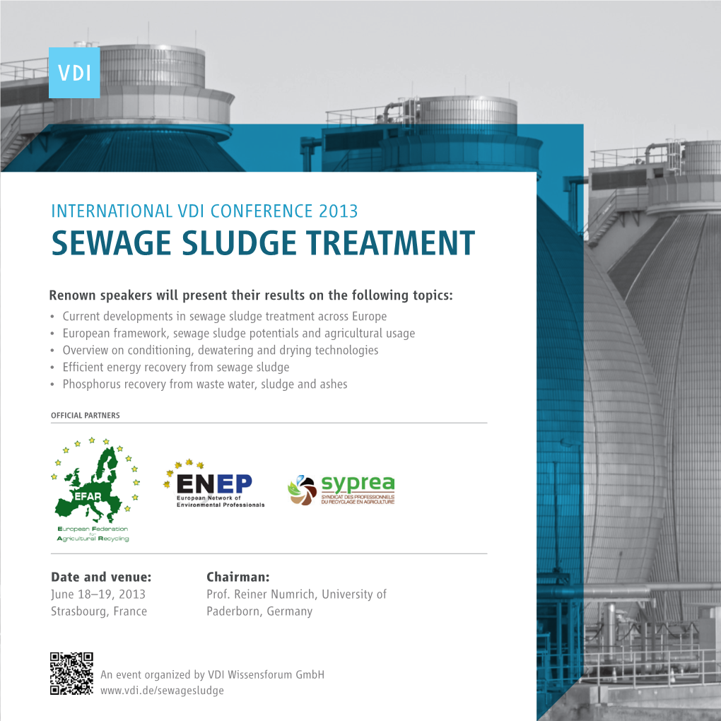 Sewage Sludge Treatment