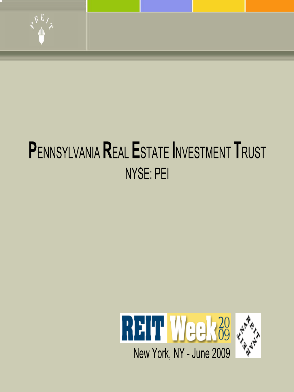 Pennsylvania Real Estate Investment Trust Nyse: Pei