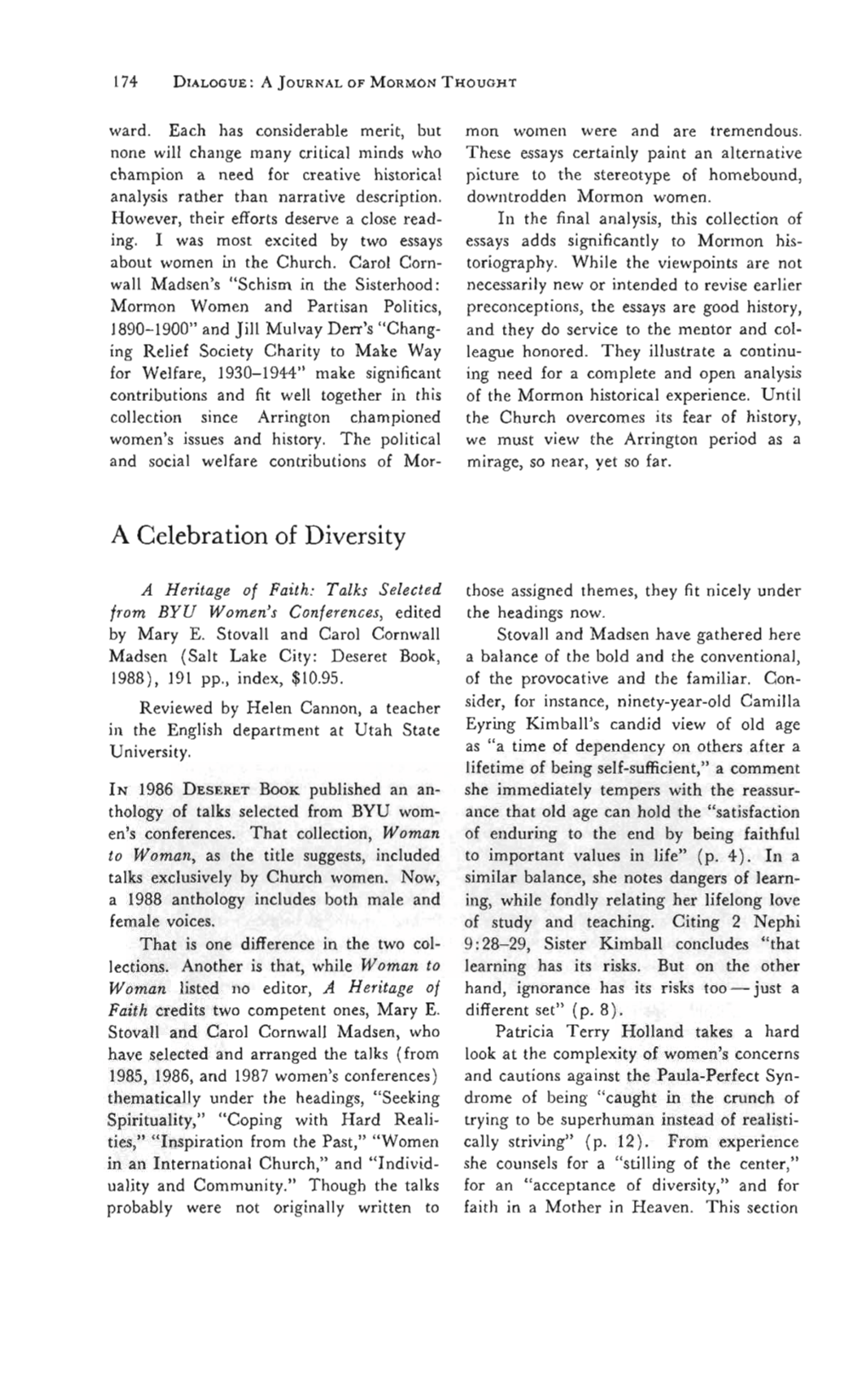 A Celebration of Diversity