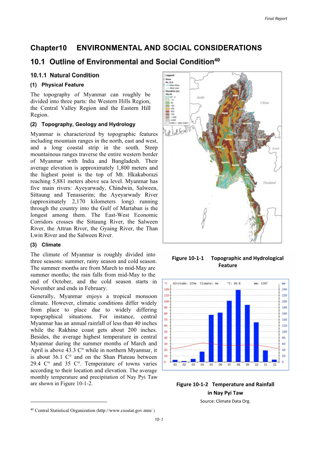 Chapter10 ENVIRONMENTAL and SOCIAL CONSIDERATIONS