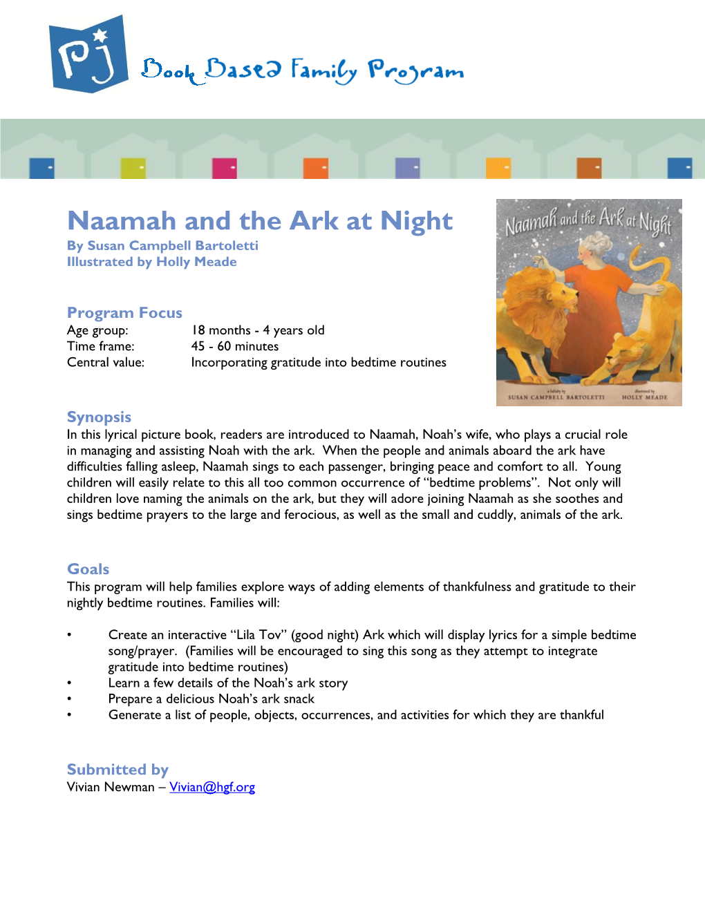 Naamah and the Ark at Night by Susan Campbell Bartoletti Illustrated by Holly Meade