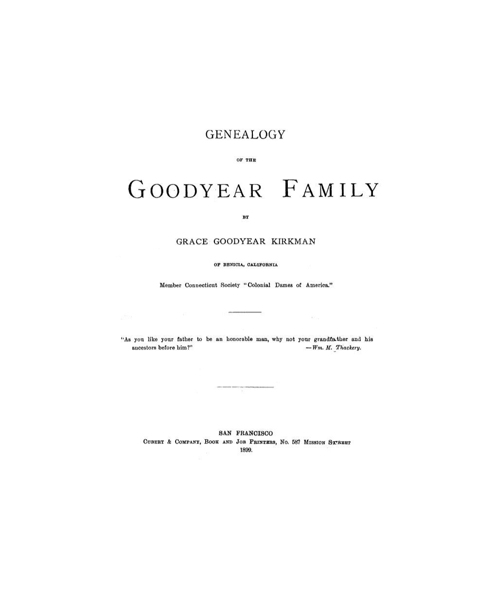 Goodyear Family
