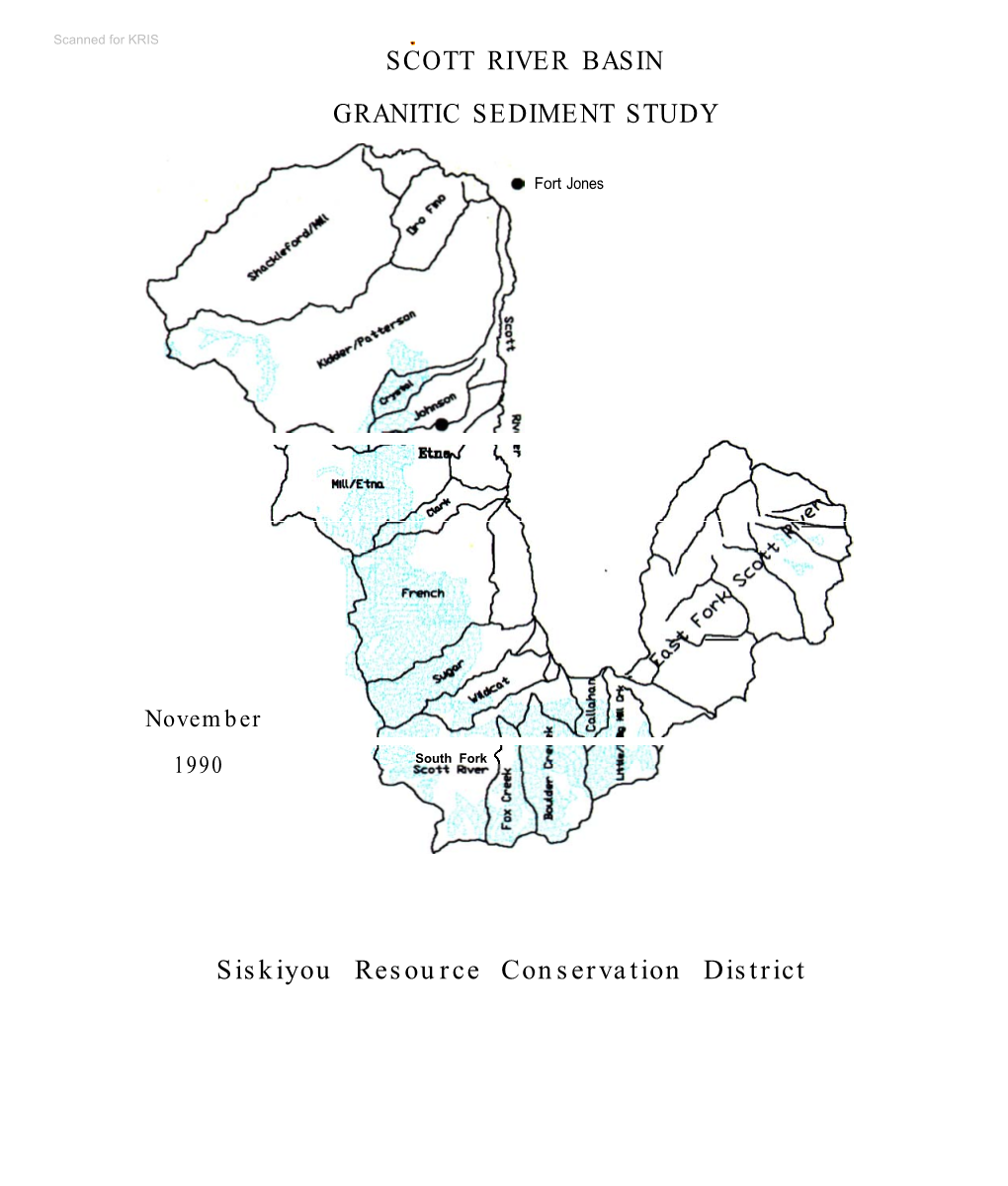 Scott River Basin Granitic Sediment Study