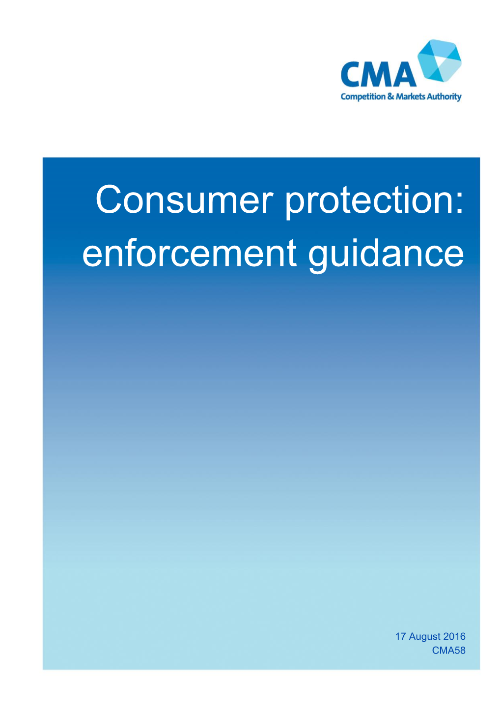 CMA58: Consumer Protection