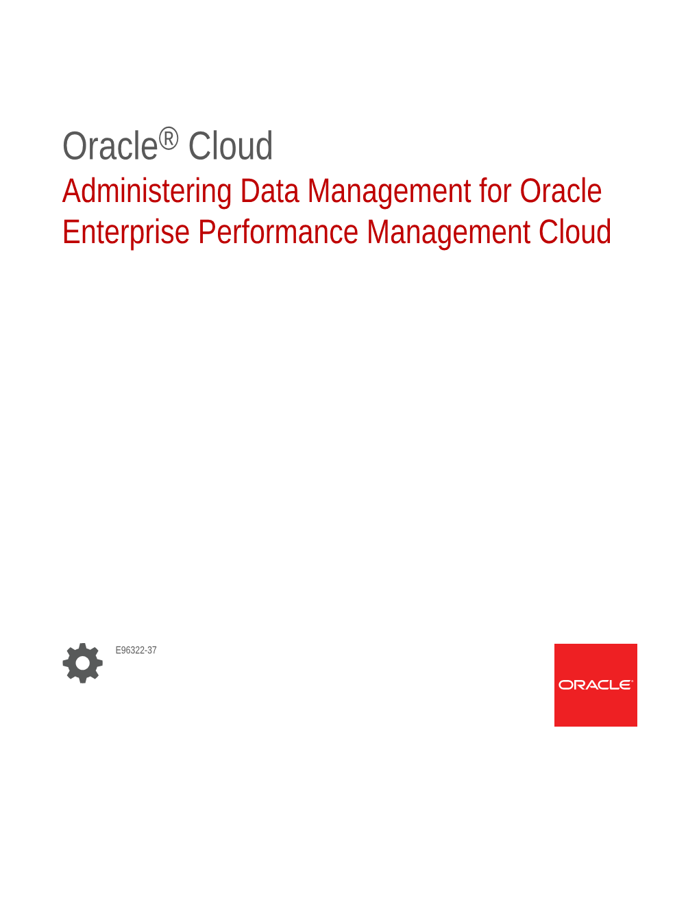 Administering Data Management for Oracle Enterprise Performance Management Cloud