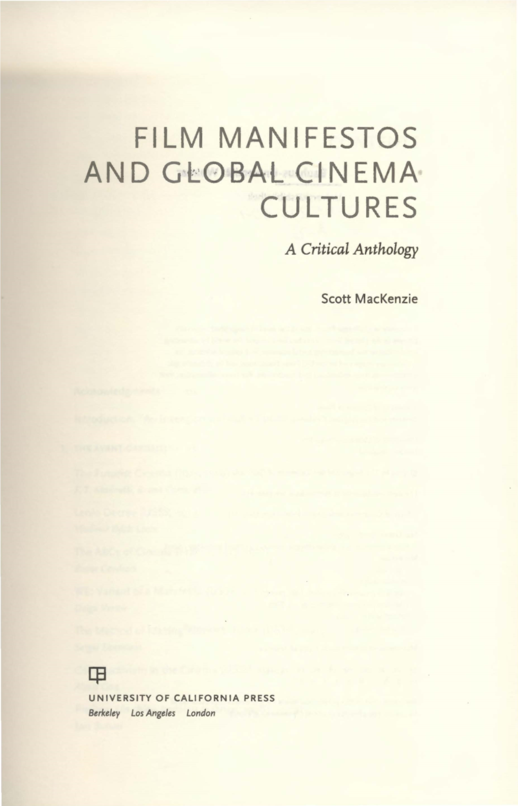 Film Man 1 Festos and Global Cinema Cultures