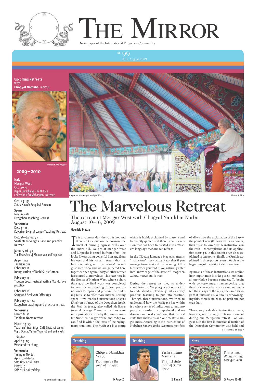 The Marvelous Retreat Nov