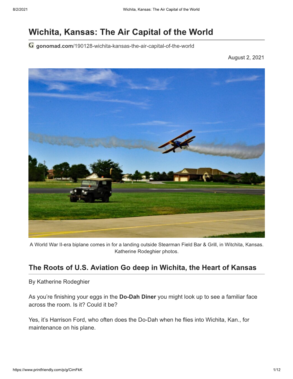 Wichita, Kansas: the Air Capital of the World