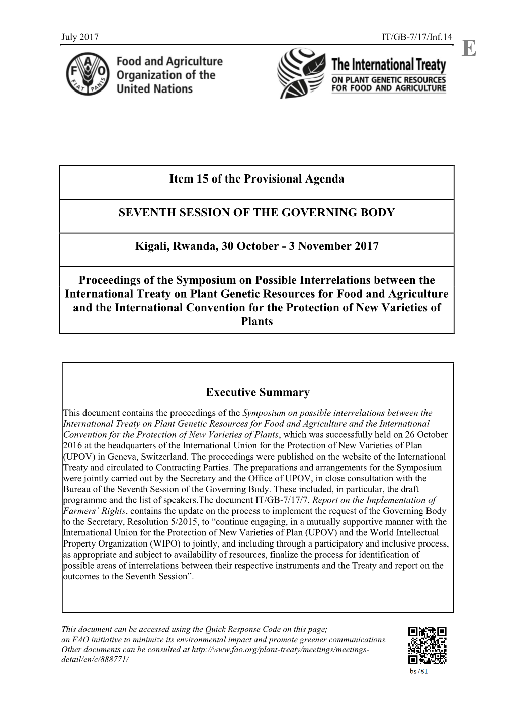 Proceedings of the Symposium on Possible Interrelations Between The