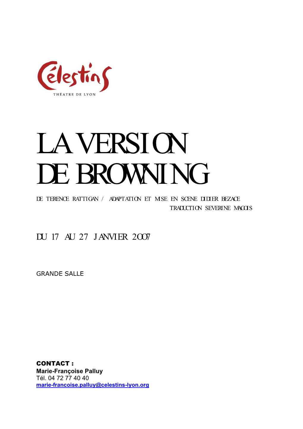 La Version De Browning