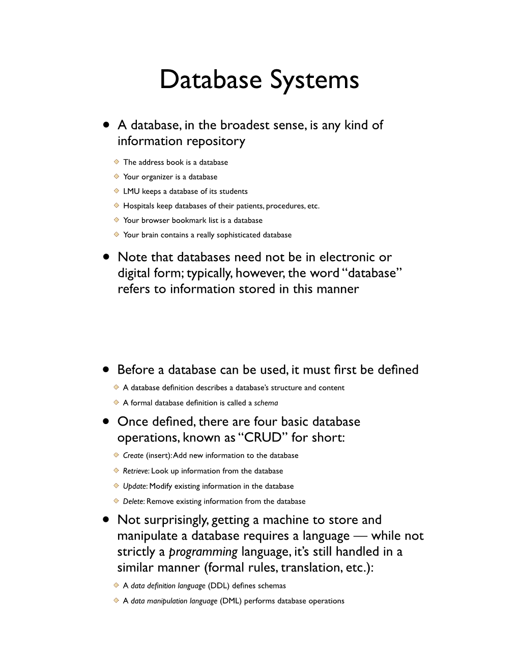 Database Systems.Key
