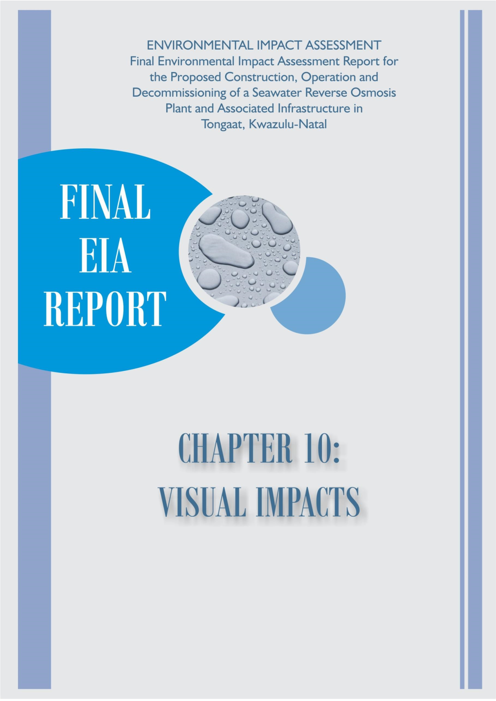 Visual Impact Assessment, Pg I