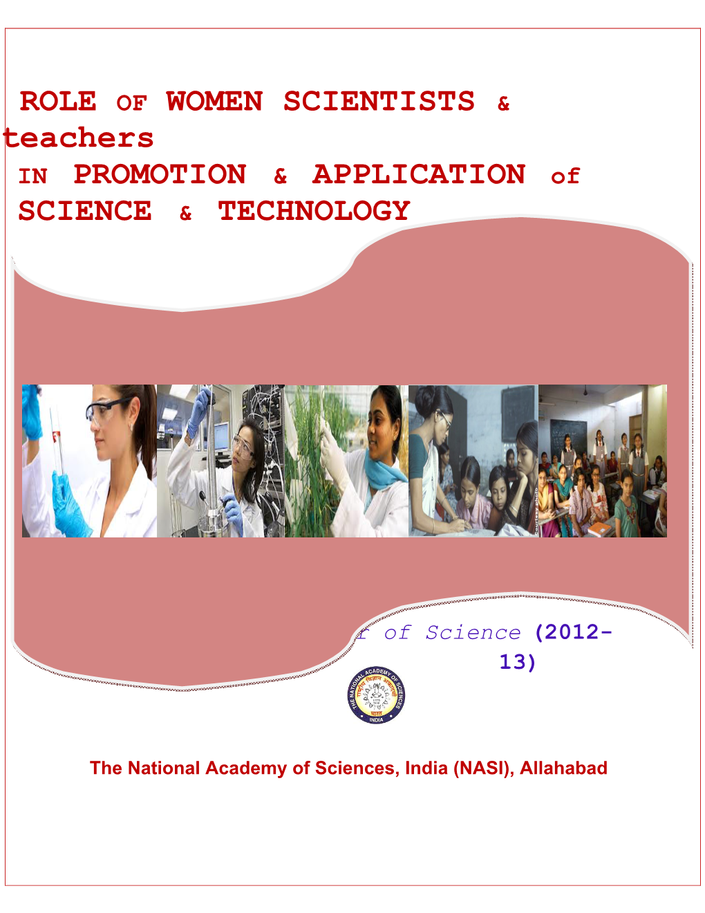 ROLE of WOMEN SCIENTISTS & Teachers