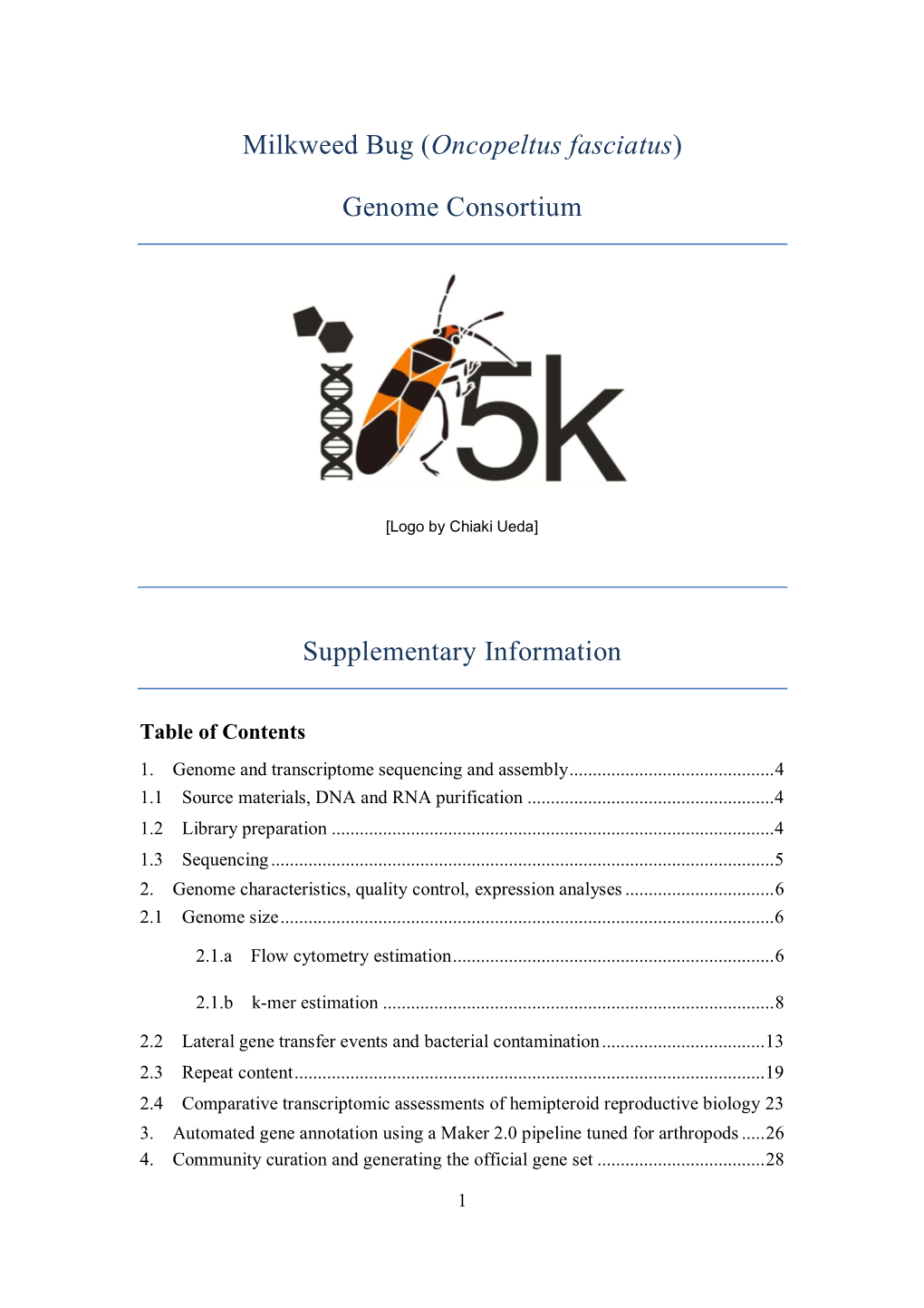 Genome Consortium Supplementary Information