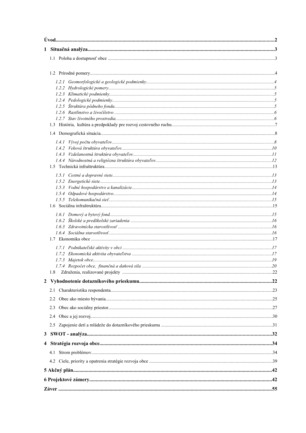 Program Hospodárskeho a Sociálneho Rozvoja Obce Norovce Na Obdobie 2007