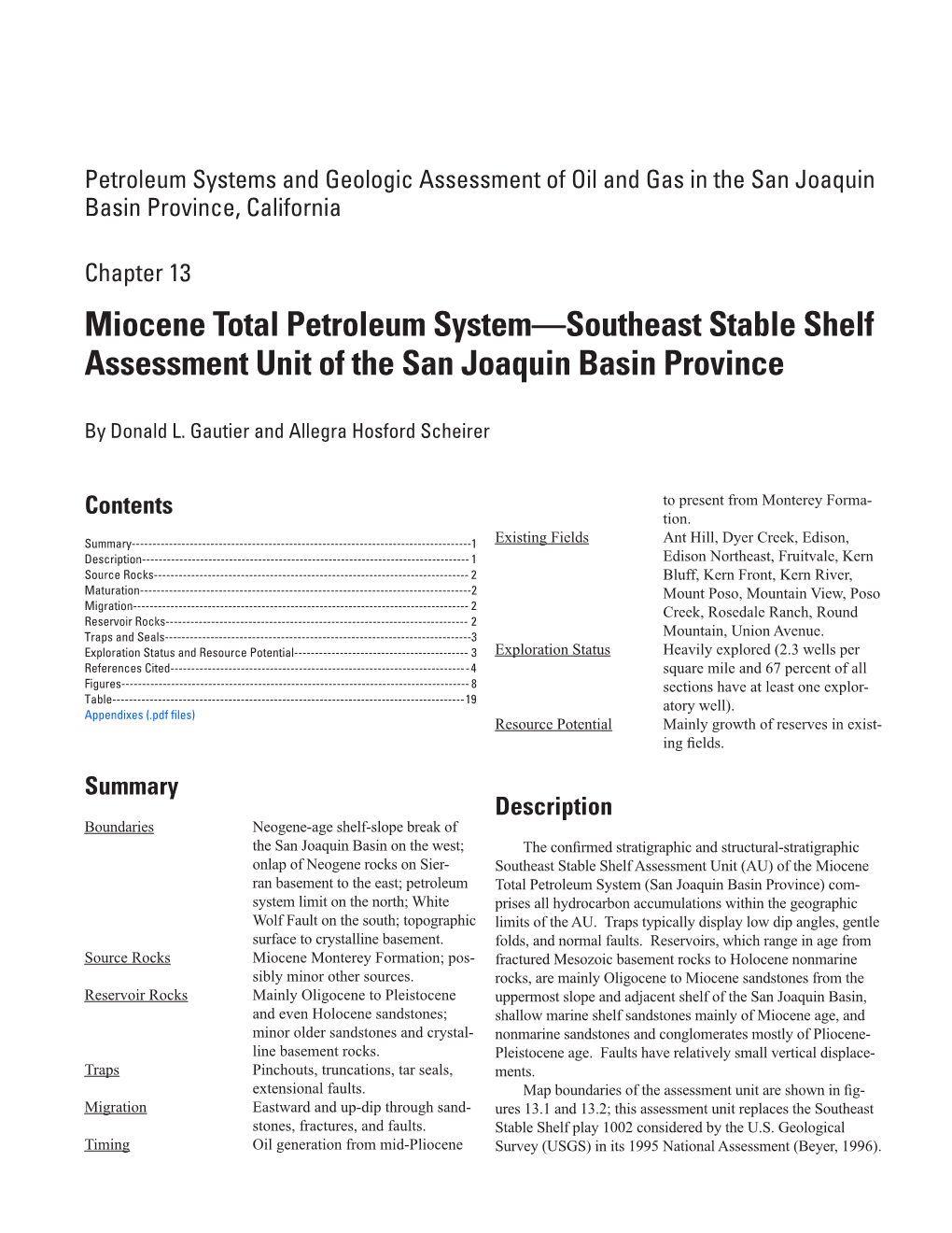 USGS Professional Paper 1713, Chapter 13