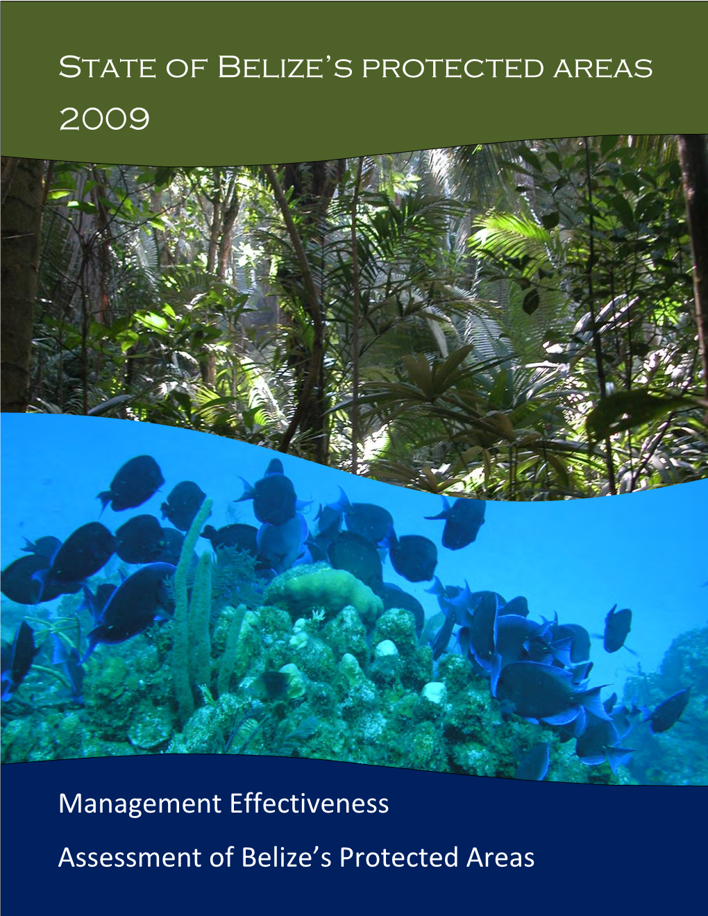 State of Belize's Protected Areas 2009