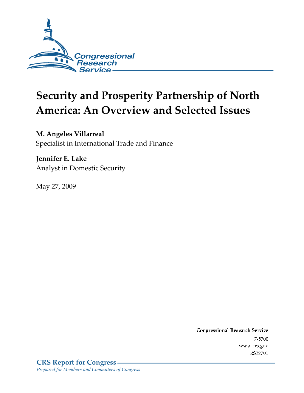 Security and Prosperity Partnership of North America