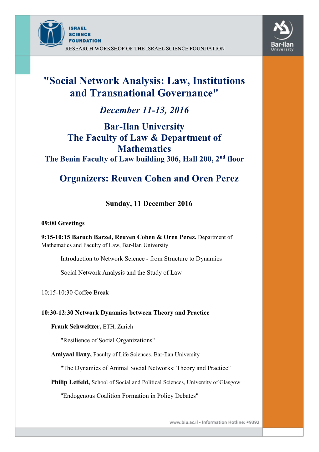 "Social Network Analysis: Law, Institutions and Transnational