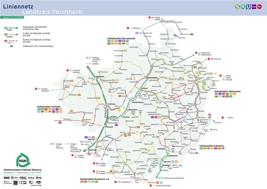 Liniennetz Landkreis Forchheim Stand: 13.12.2015 230 Hollfeld 975 Hollfeld Aufseß Heckenhof Hochstahl