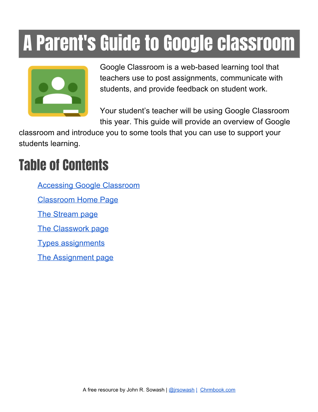 A Parent's Guide to Google Classroom