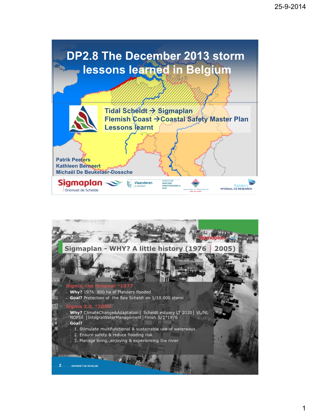 DP2.8 the December 2013 Storm Lessons Learned in Belgium