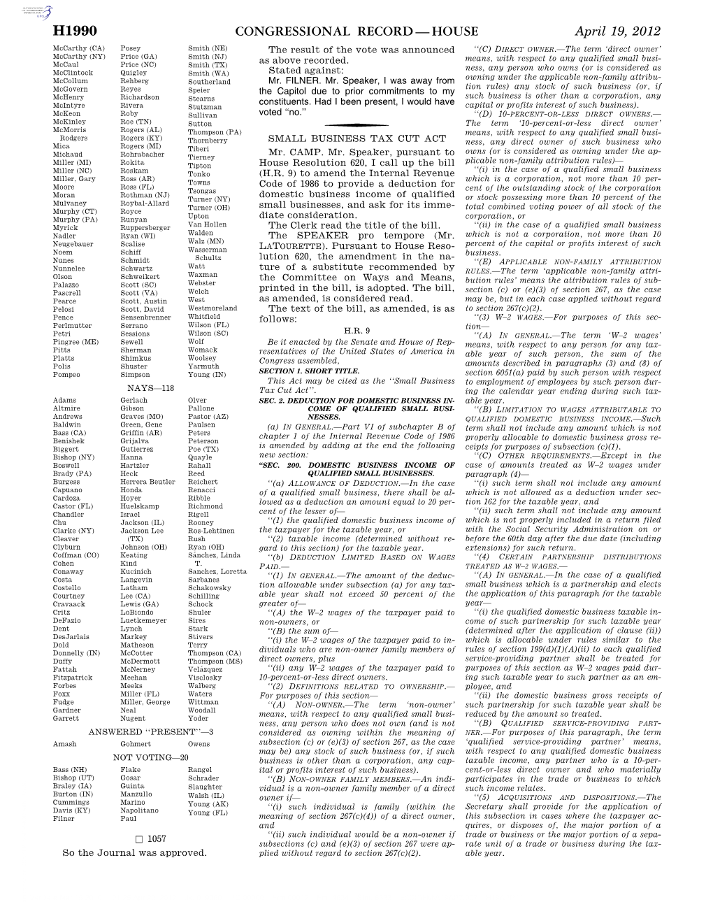 Congressional Record—House H1990