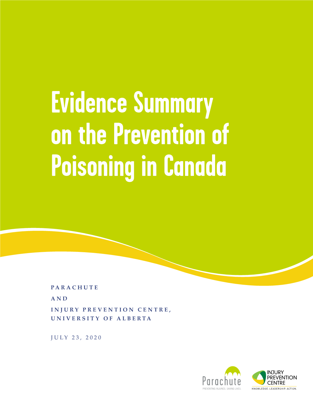 Evidence Summary on Poisoning in Canada